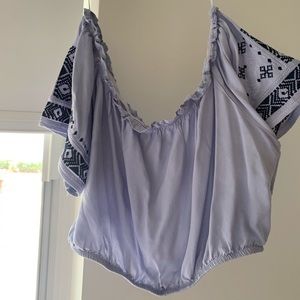 Off the shoulder LF crop top